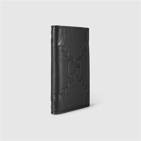 cover passaporto gucci|Jumbo GG passport case in black jumbo GG leather .